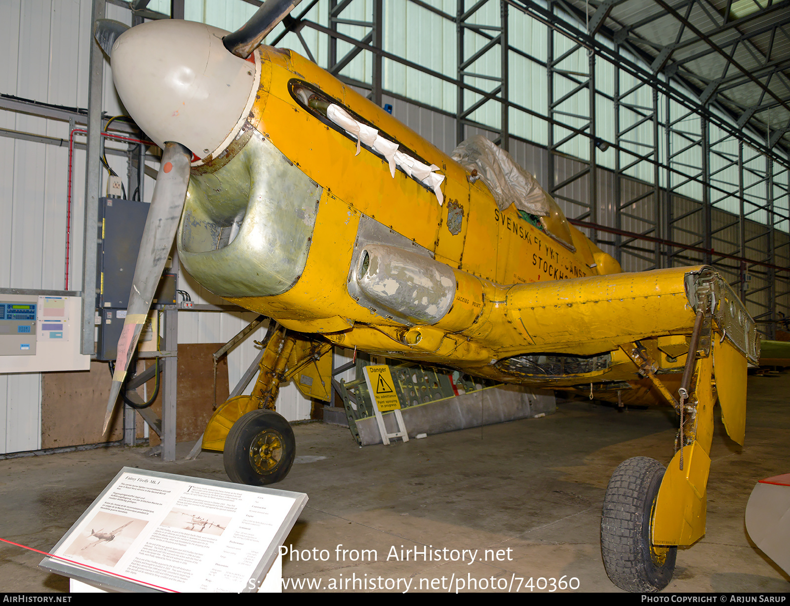 Aircraft Photo of G-CGYD / SE-BRG | Fairey Firefly TT1 | Svensk Flygtjänst | AirHistory.net #740360