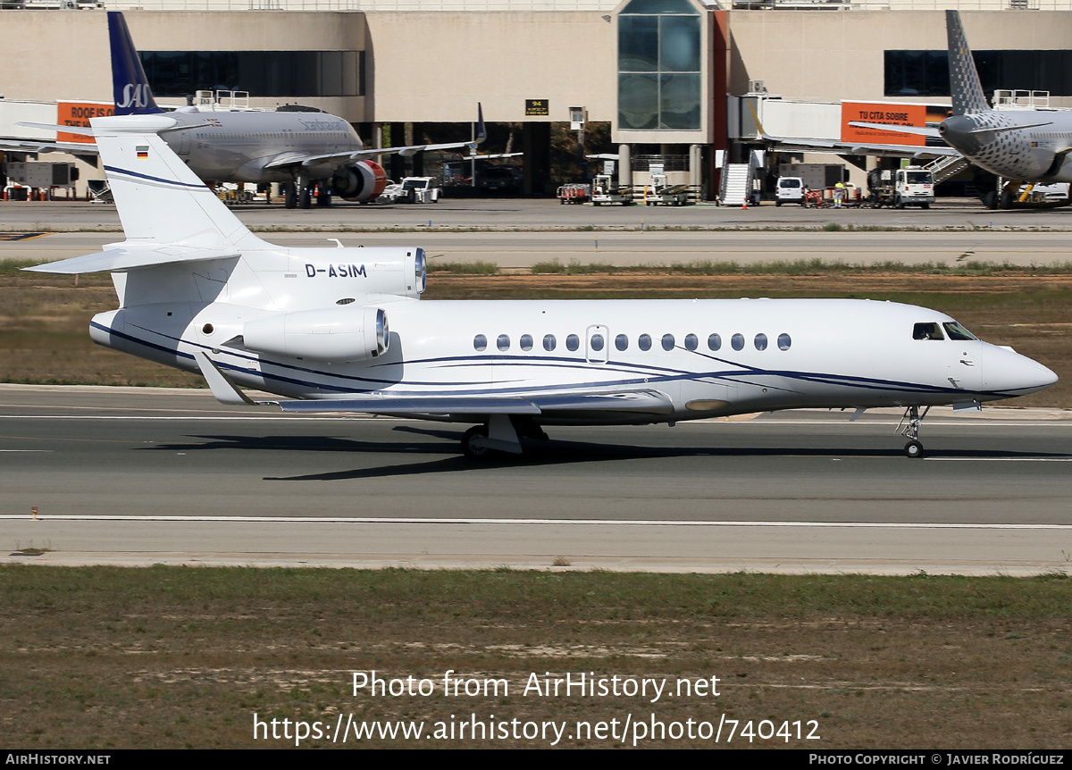 Aircraft Photo of D-ASIM | Dassault Falcon 7X | AirHistory.net #740412