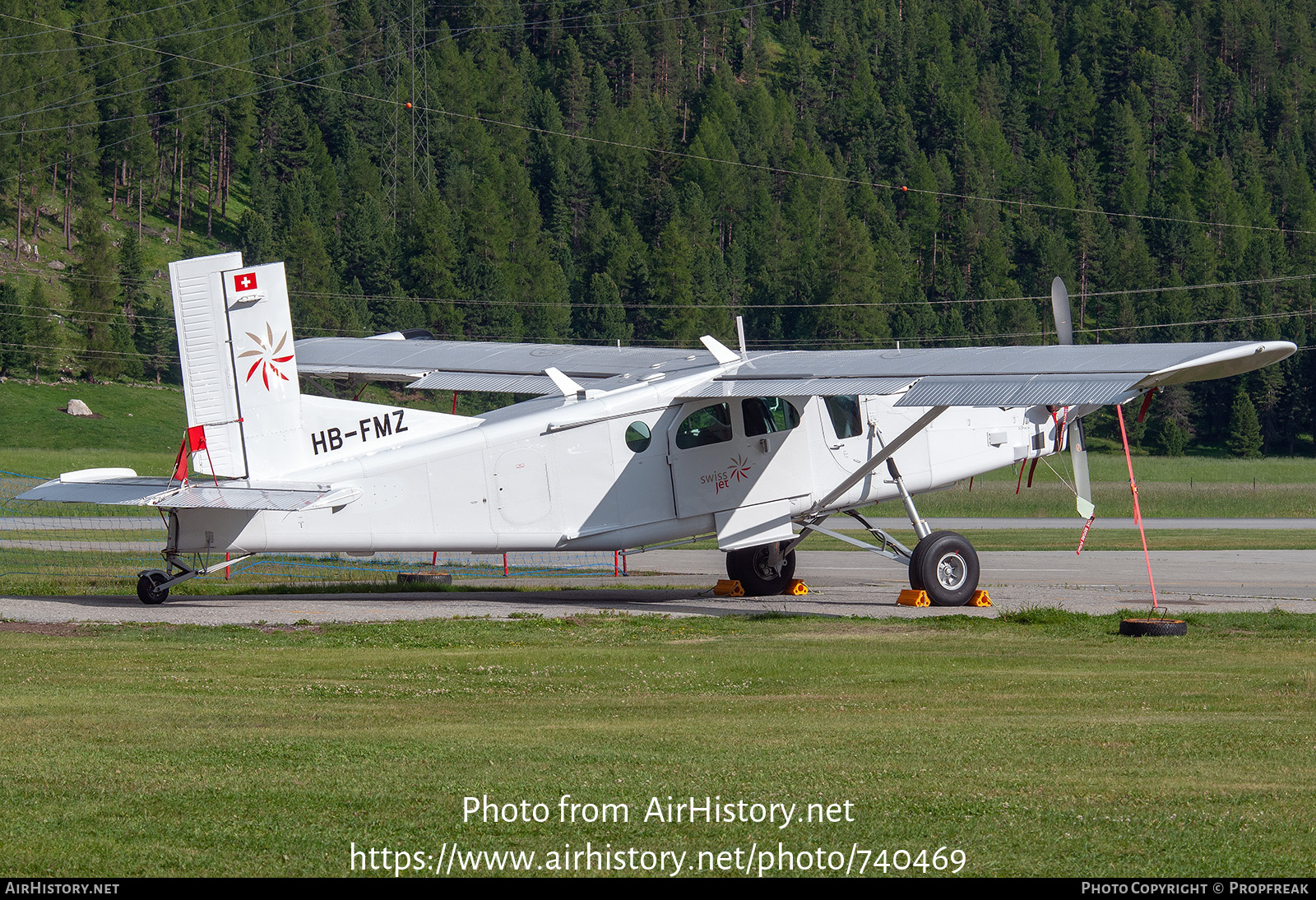 Aircraft Photo of HB-FMZ | Pilatus PC-6/B2-H4 Turbo Porter | Swiss Jet | AirHistory.net #740469