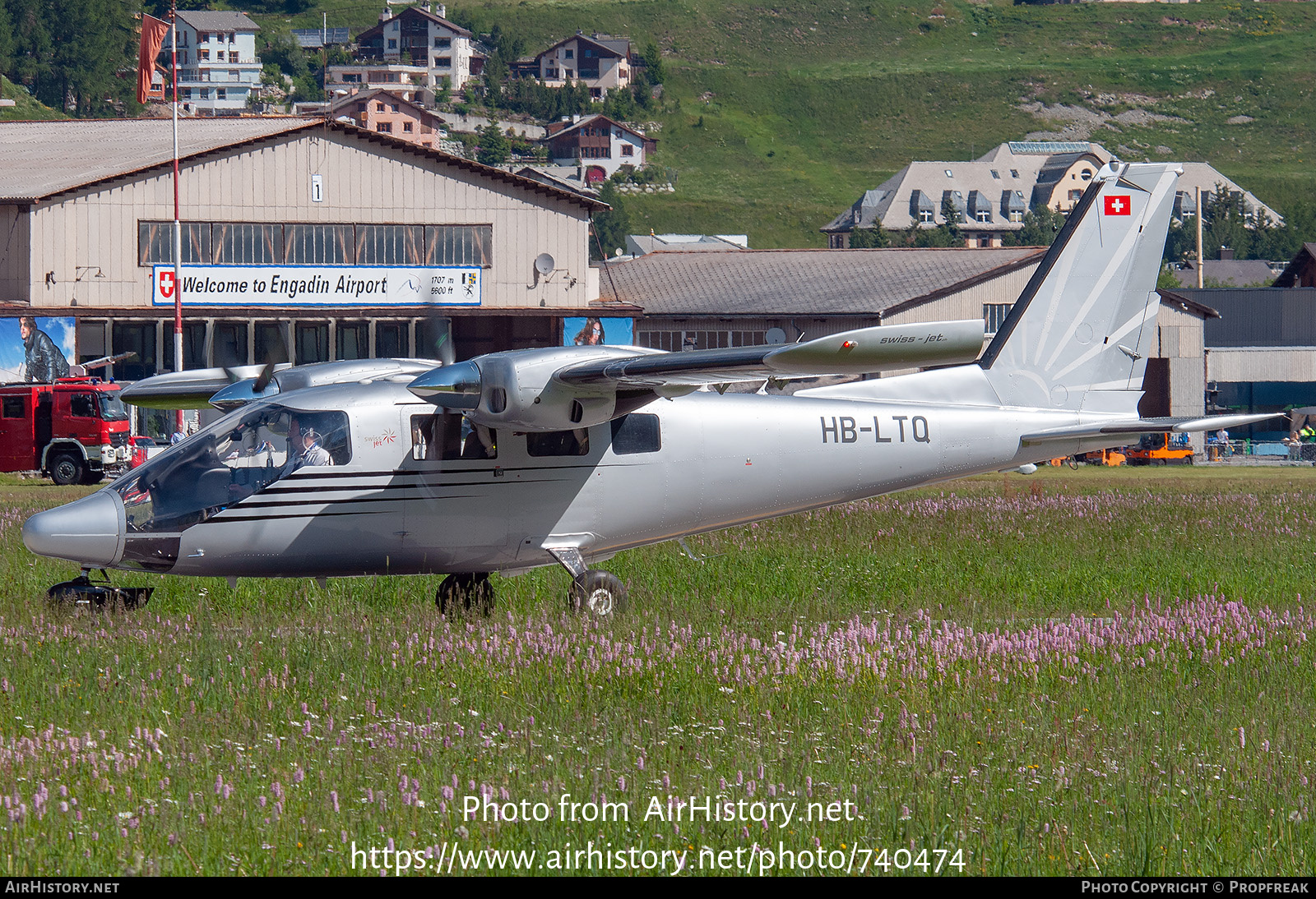 Aircraft Photo of HB-LTQ | Partenavia P-68TC Observer | Swiss Jet | AirHistory.net #740474