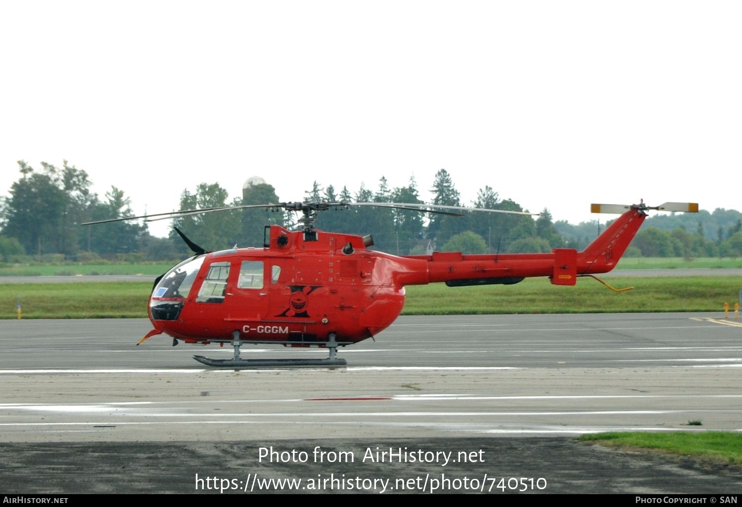 Aircraft Photo of C-GGGM | MBB BO-105S CDN BS-4 | ITPS - International Test Pilots School | AirHistory.net #740510