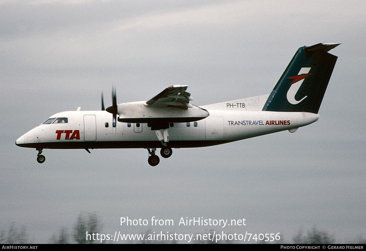 Aircraft Photo of PH-TTB | De Havilland Canada DHC-8-102 Dash 8 | TransTravel Airlines - TTA | AirHistory.net #740556