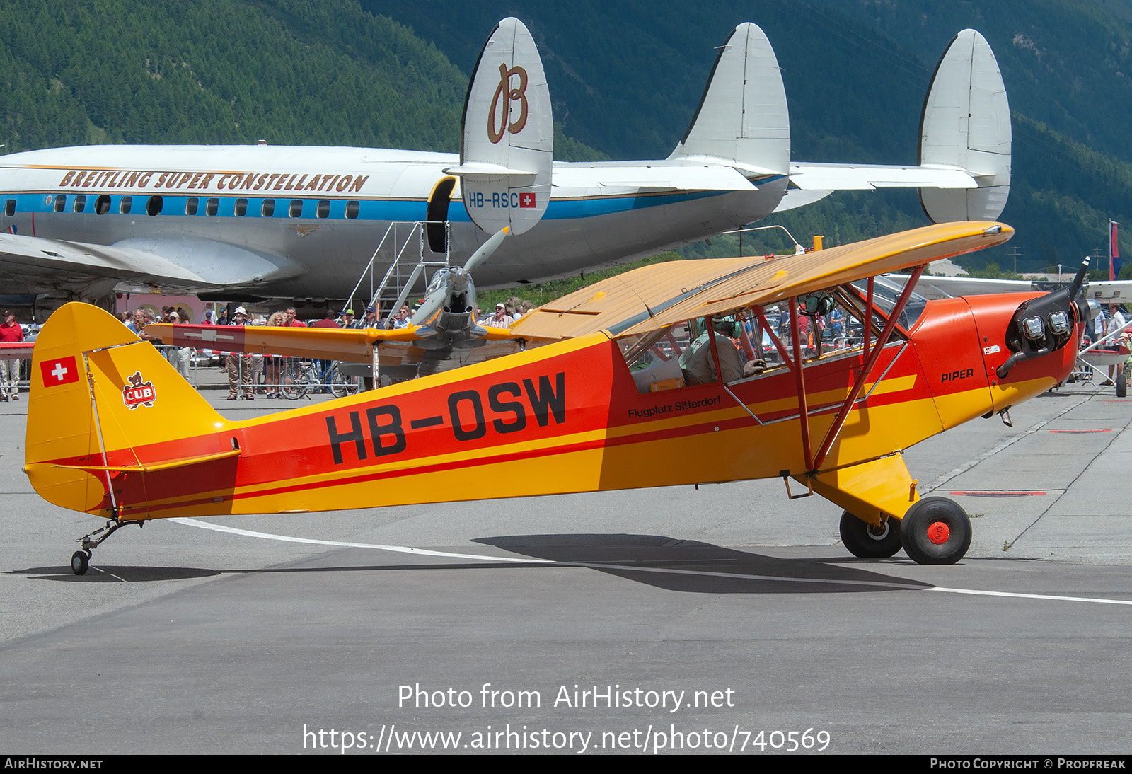 Aircraft Photo of HB-OSW | Piper L-4B Cub (J-3C-65D) | AirHistory.net #740569