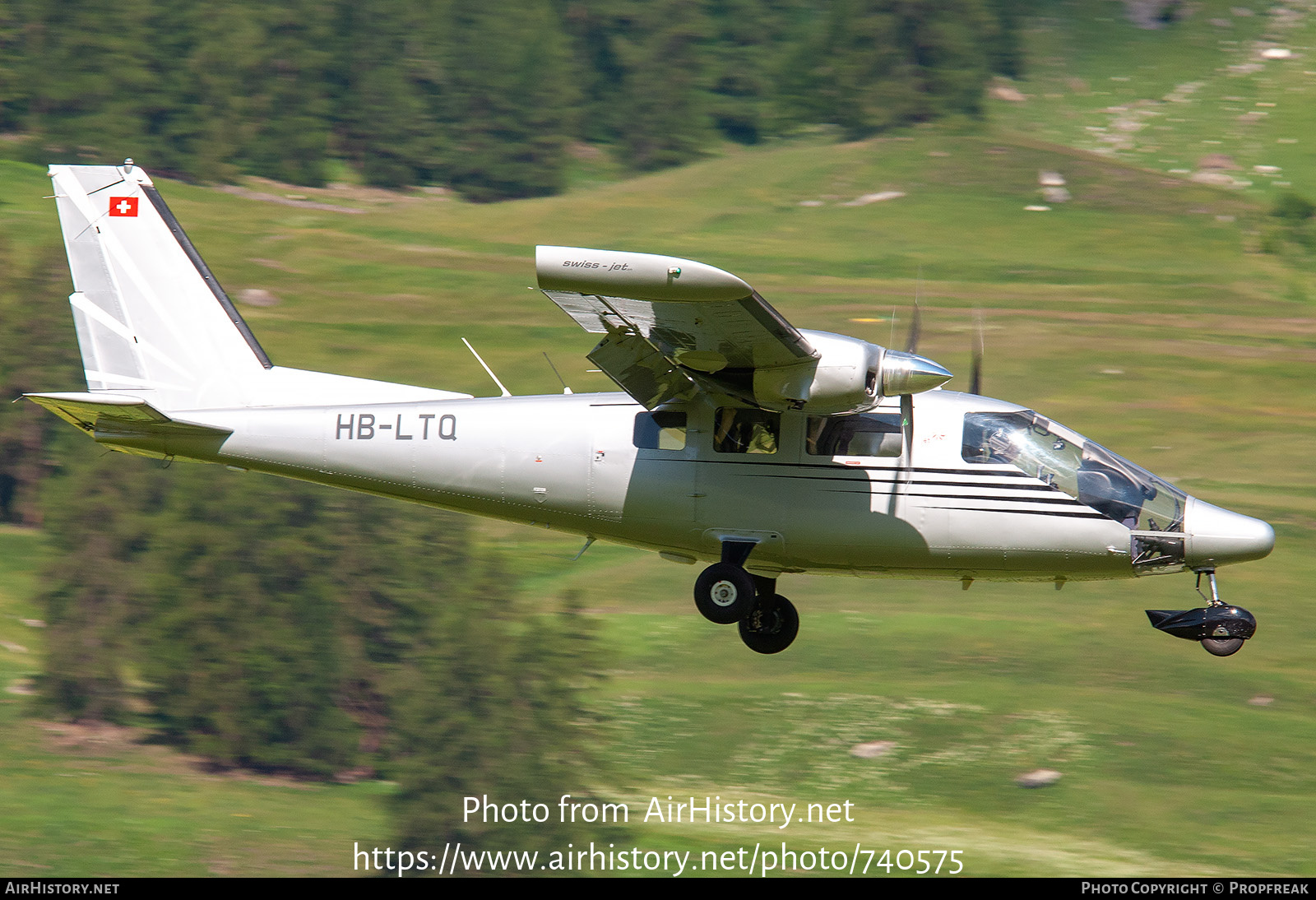 Aircraft Photo of HB-LTQ | Partenavia P-68TC Observer | Swiss Jet | AirHistory.net #740575