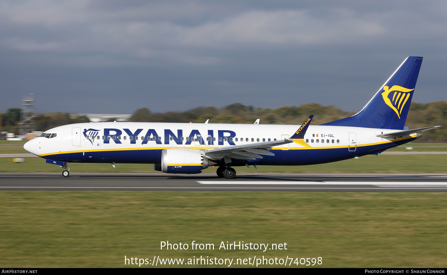 Aircraft Photo of EI-IGL | Boeing 737-8200 Max 200 | Ryanair | AirHistory.net #740598