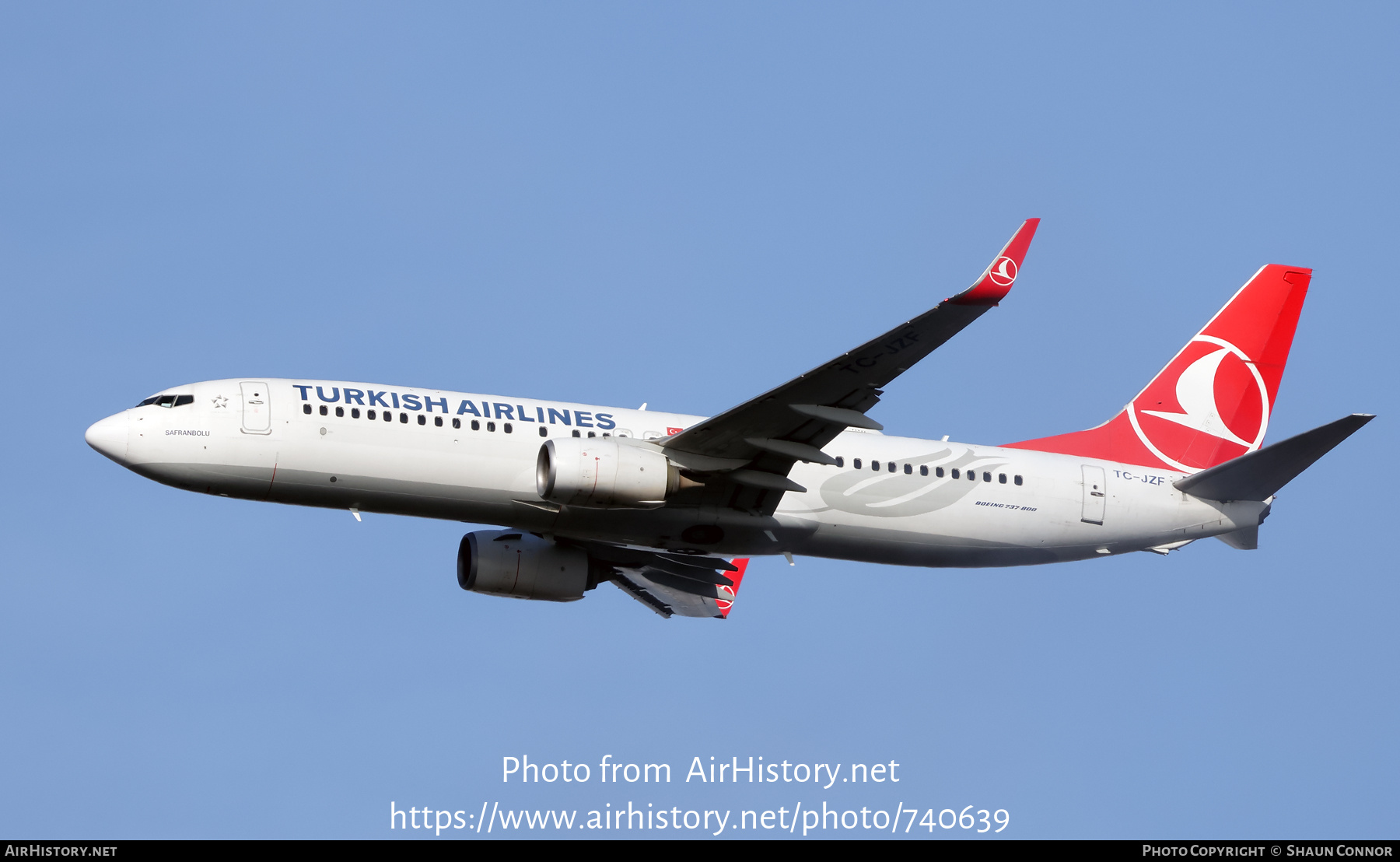 Aircraft Photo of TC-JZF | Boeing 737-8F2 | Turkish Airlines | AirHistory.net #740639