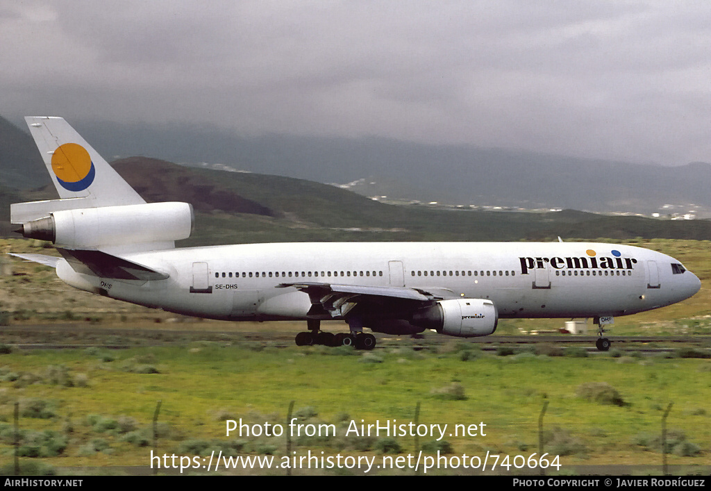 Aircraft Photo of SE-DHS | McDonnell Douglas DC-10-10 | Premiair | AirHistory.net #740664