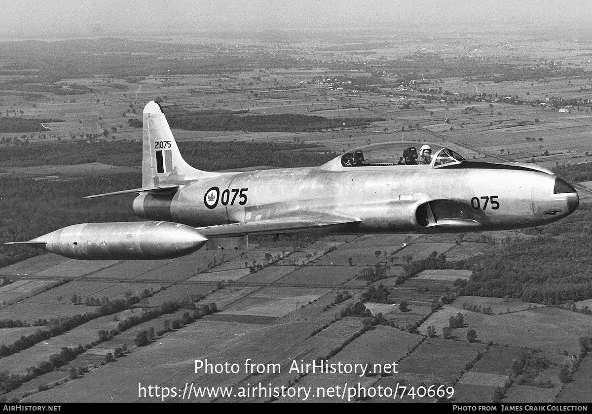 Aircraft Photo of 21075 | Canadair T-33AN Silver Star 3 | Canada - Air Force | AirHistory.net #740669