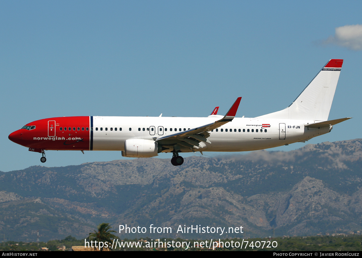 Aircraft Photo of EI-FJN | Boeing 737-8JP | Norwegian | AirHistory.net #740720