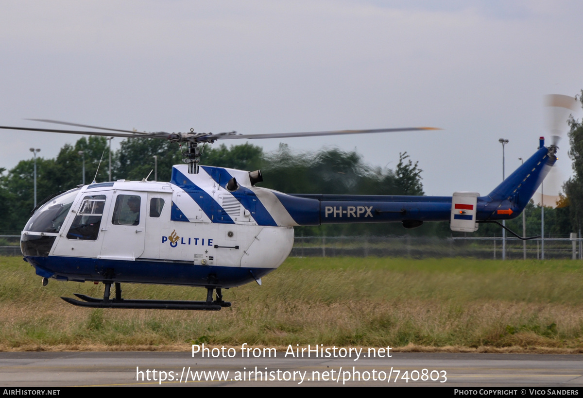 Aircraft Photo of PH-RPX | MBB BO-105CBS-4 | Politie | AirHistory.net #740803