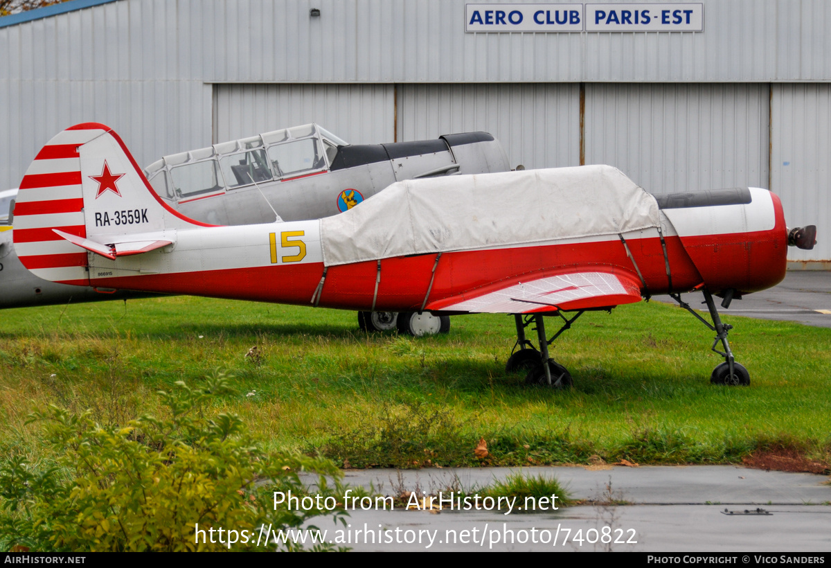 Aircraft Photo of RA-3559K / 15 | Yakovlev Yak-52 | Soviet Union - DOSAAF | AirHistory.net #740822