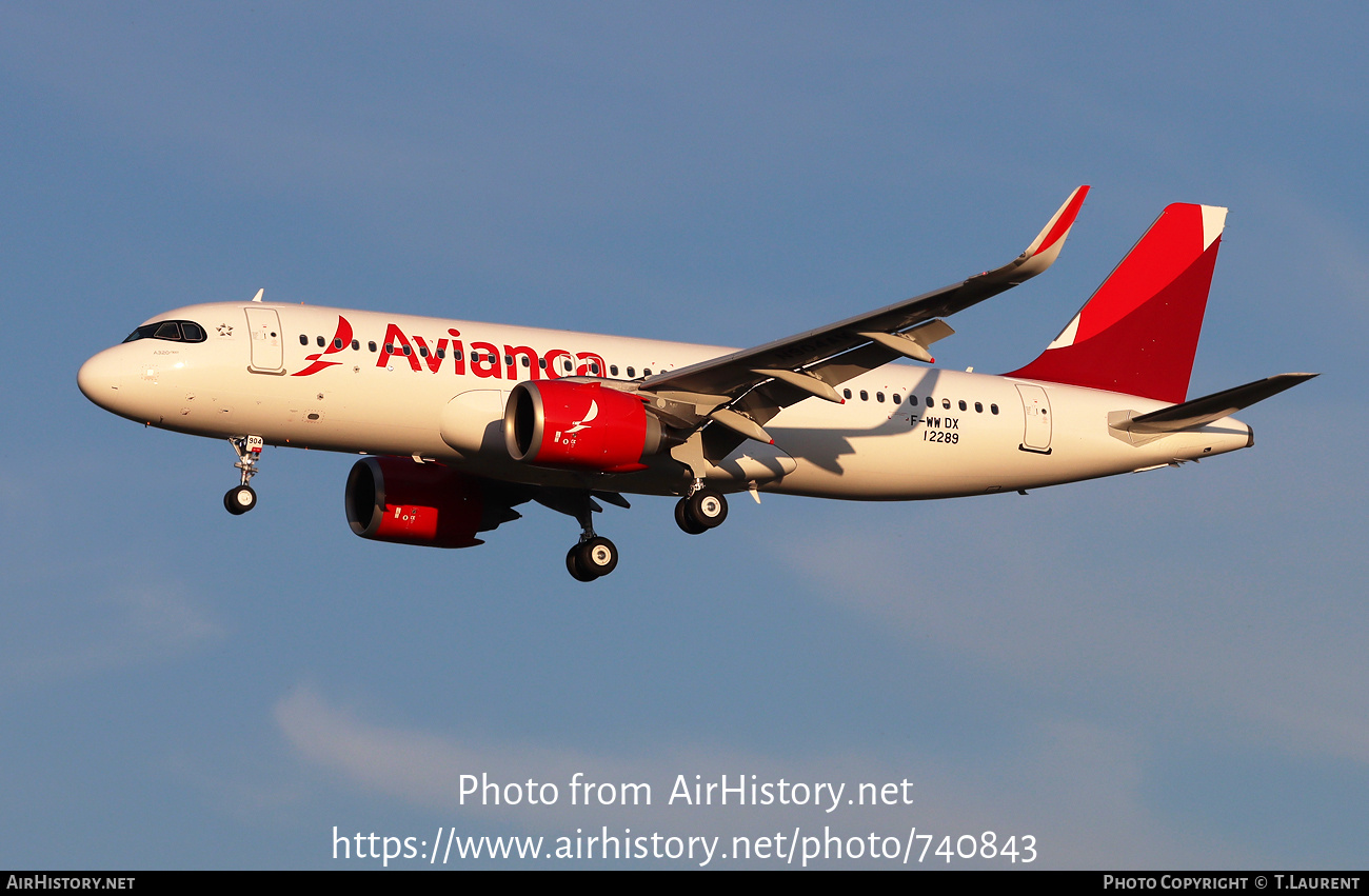 Aircraft Photo of F-WWDX | Airbus A320-251N | Avianca | AirHistory.net #740843