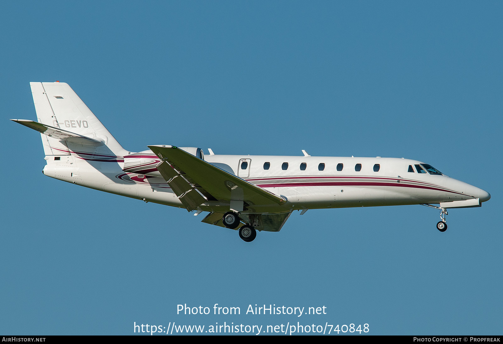 Aircraft Photo of G-GEVO | Cessna 680 Citation Sovereign | AirHistory.net #740848