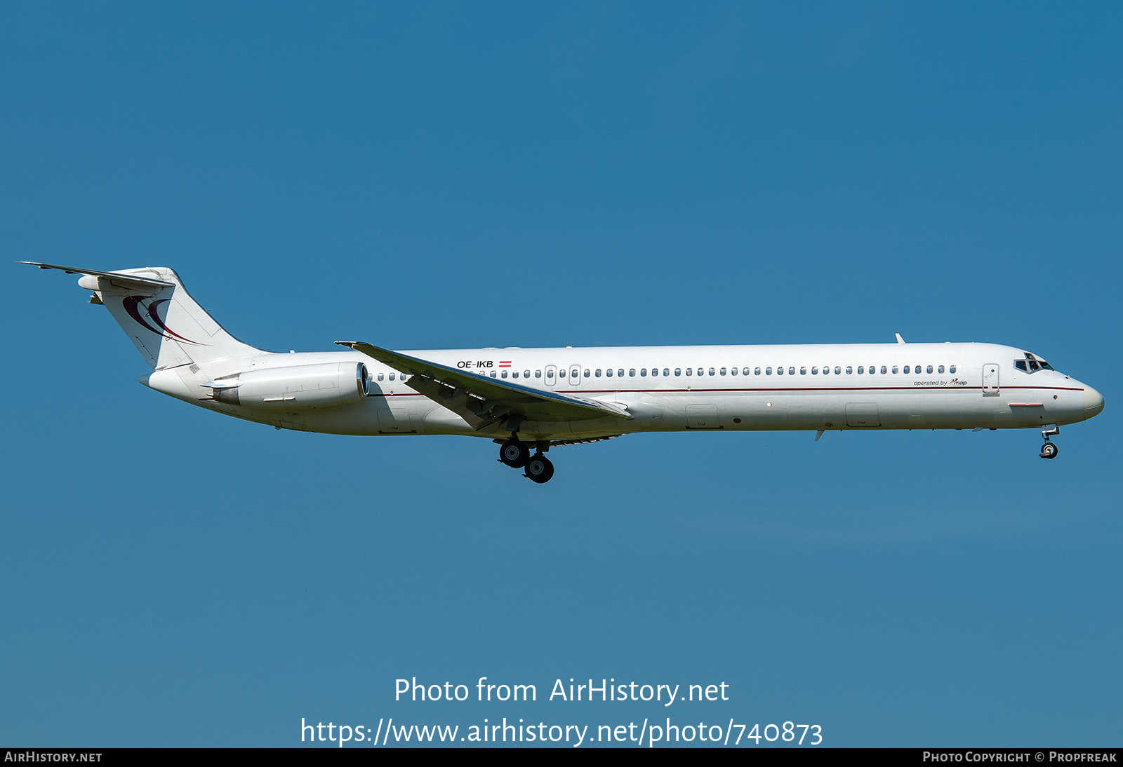 Aircraft Photo of OE-IKB | McDonnell Douglas MD-83 (DC-9-83) | MAP Executive Flight Service | AirHistory.net #740873