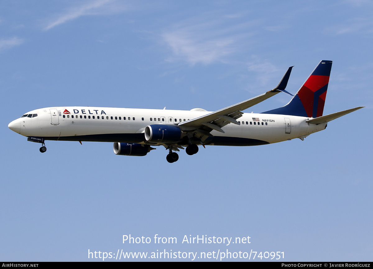 Aircraft Photo of N891DN | Boeing 737-900/ER | Delta Air Lines | AirHistory.net #740951