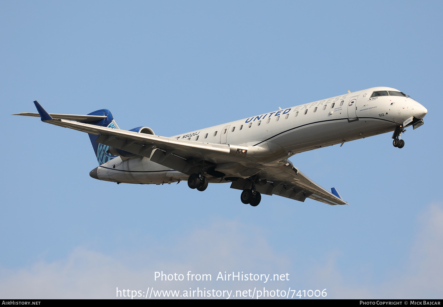 Aircraft Photo of N502GJ | Bombardier CRJ-550 (CL-600-2C11) | United Express | AirHistory.net #741006