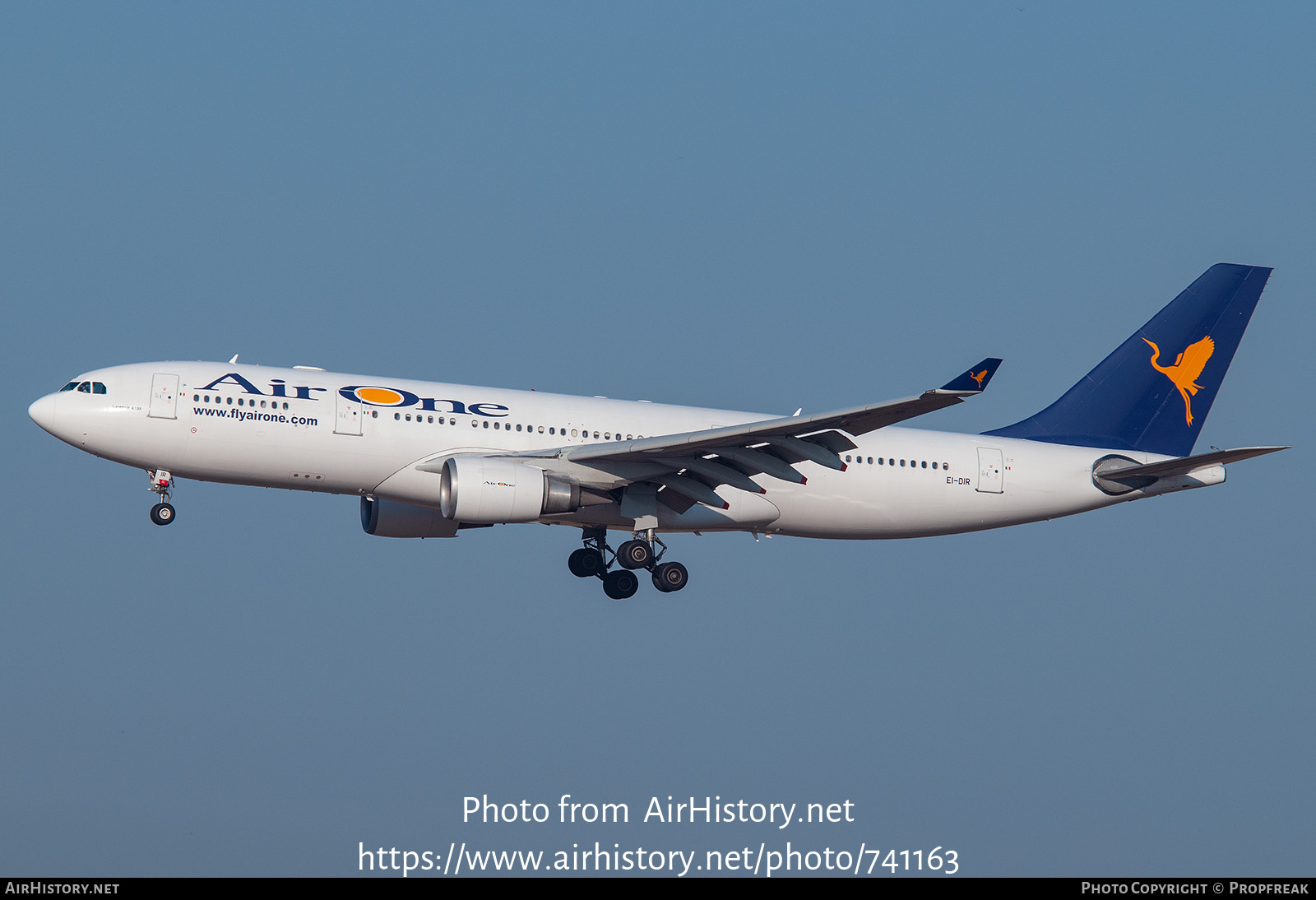 Aircraft Photo of EI-DIR | Airbus A330-202 | Air One | AirHistory.net #741163