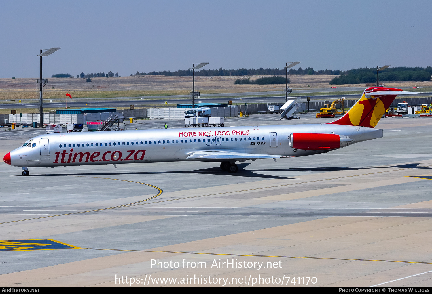 Aircraft Photo of ZS-OPX | McDonnell Douglas MD-83 (DC-9-83) | 1Time | AirHistory.net #741170