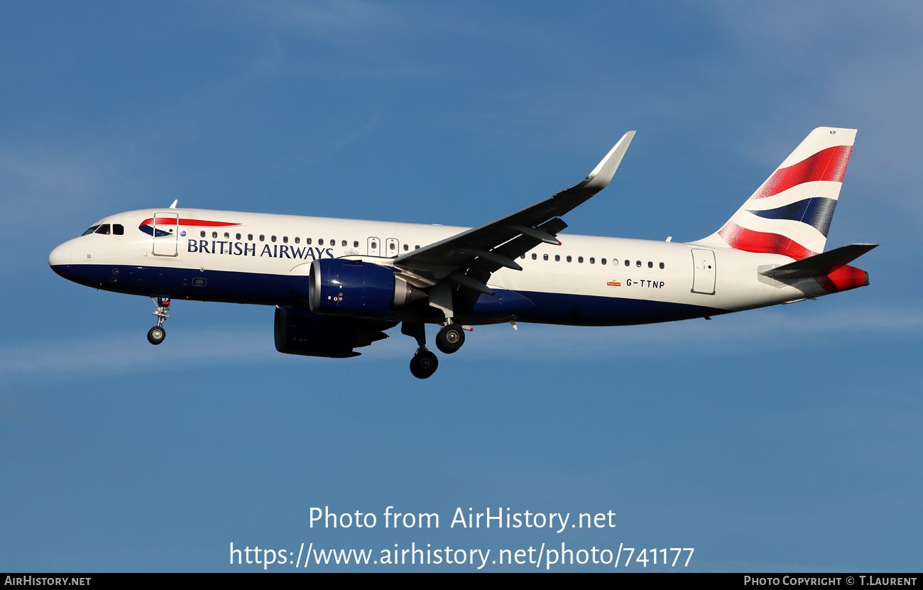 Aircraft Photo of G-TTNP | Airbus A320-251N | British Airways | AirHistory.net #741177