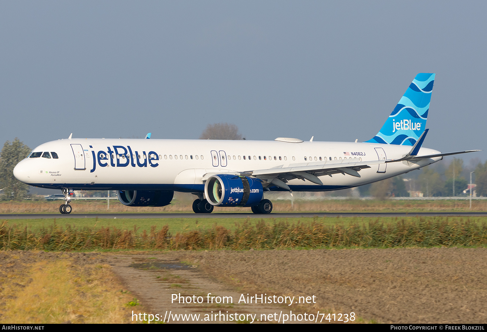 Aircraft Photo of N4062J | Airbus A321-271NX | JetBlue Airways | AirHistory.net #741238