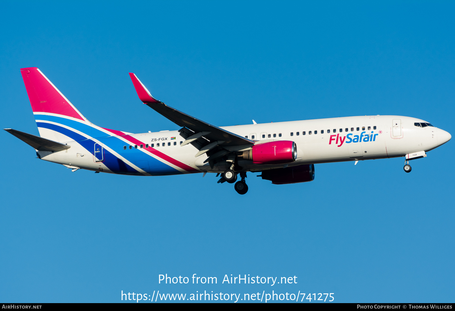 Aircraft Photo of ZS-FGX | Boeing 737-8HO | FlySafair | AirHistory.net #741275