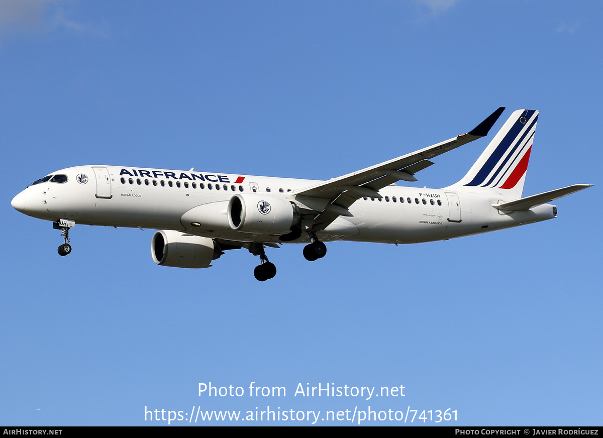 Aircraft Photo of F-HZUH | Airbus A220-371 (BD-500-1A11) | Air France | AirHistory.net #741361