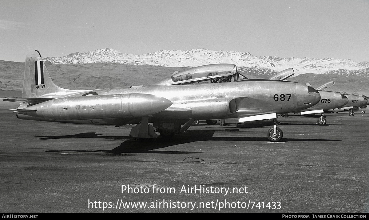 Aircraft Photo of 14687 | Lockheed T-33A | Canada - Air Force | AirHistory.net #741433