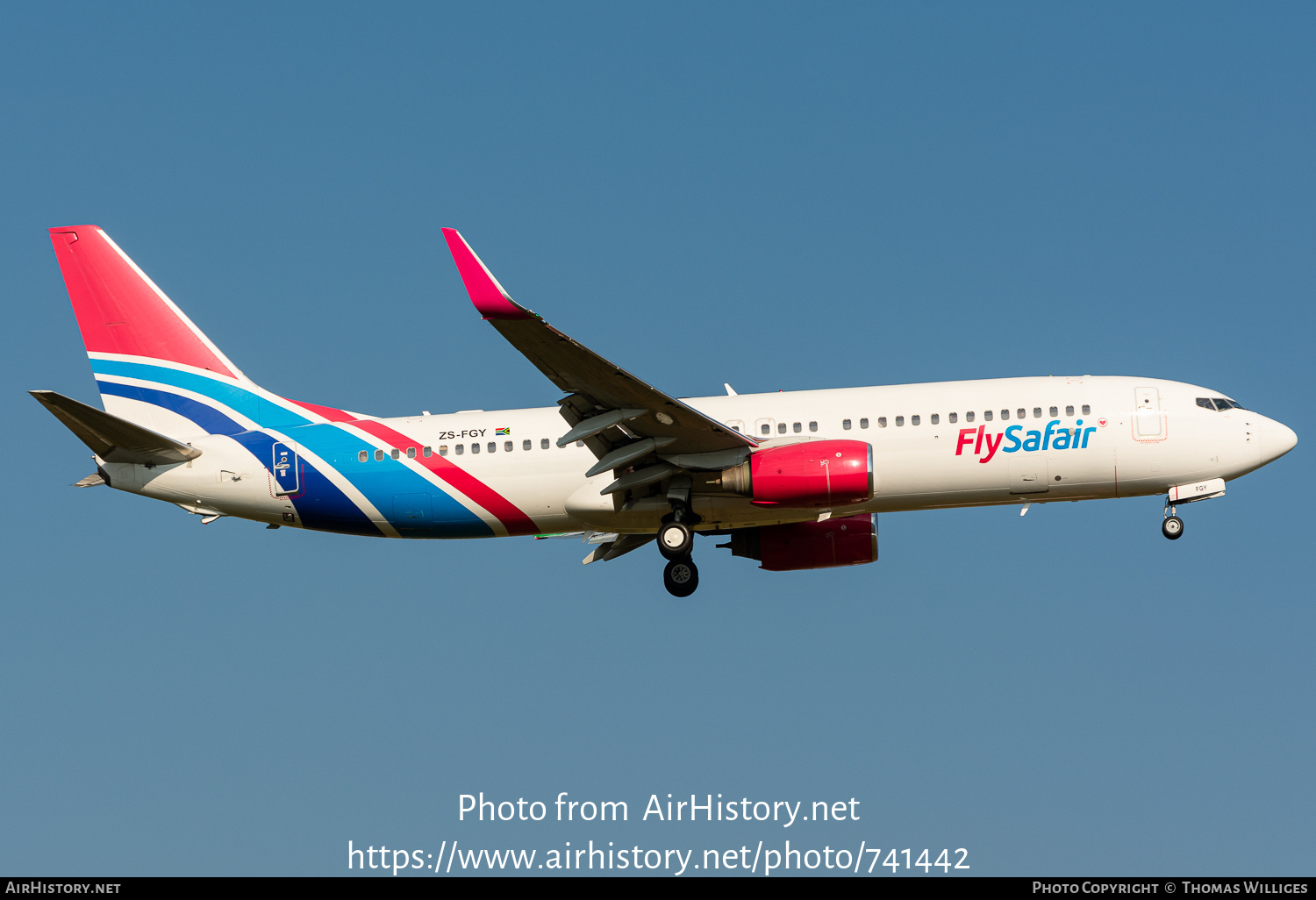 Aircraft Photo of ZS-FGY | Boeing 737-8HO | FlySafair | AirHistory.net #741442