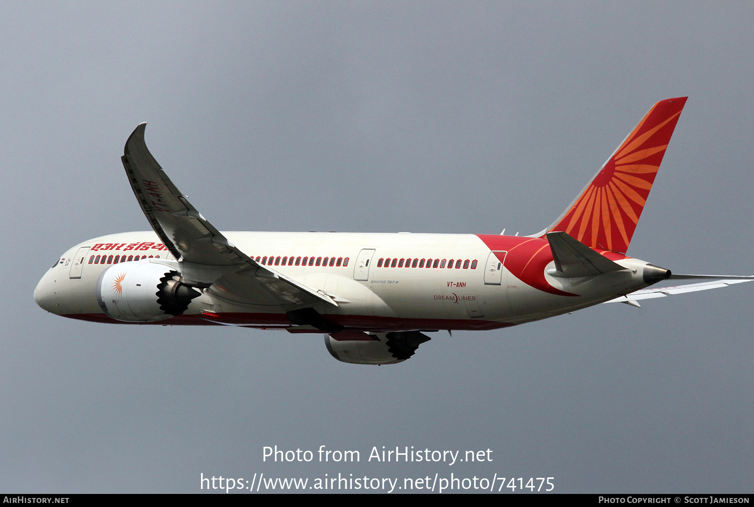 Aircraft Photo of VT-ANH | Boeing 787-8 Dreamliner | Air India | AirHistory.net #741475