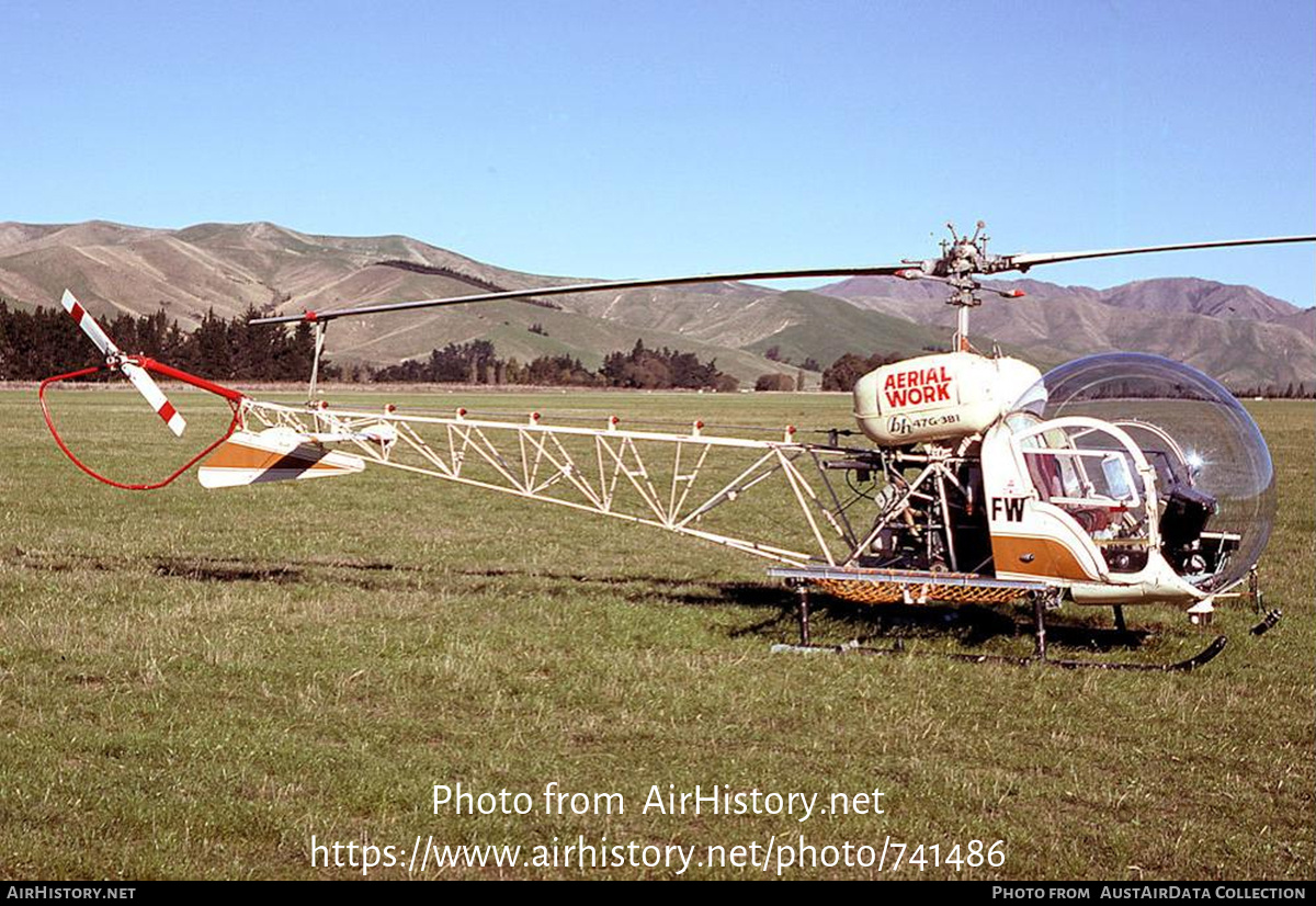 Aircraft Photo of ZK-HFW / FW | Bell 47G-5A | Aerial Work | AirHistory.net #741486