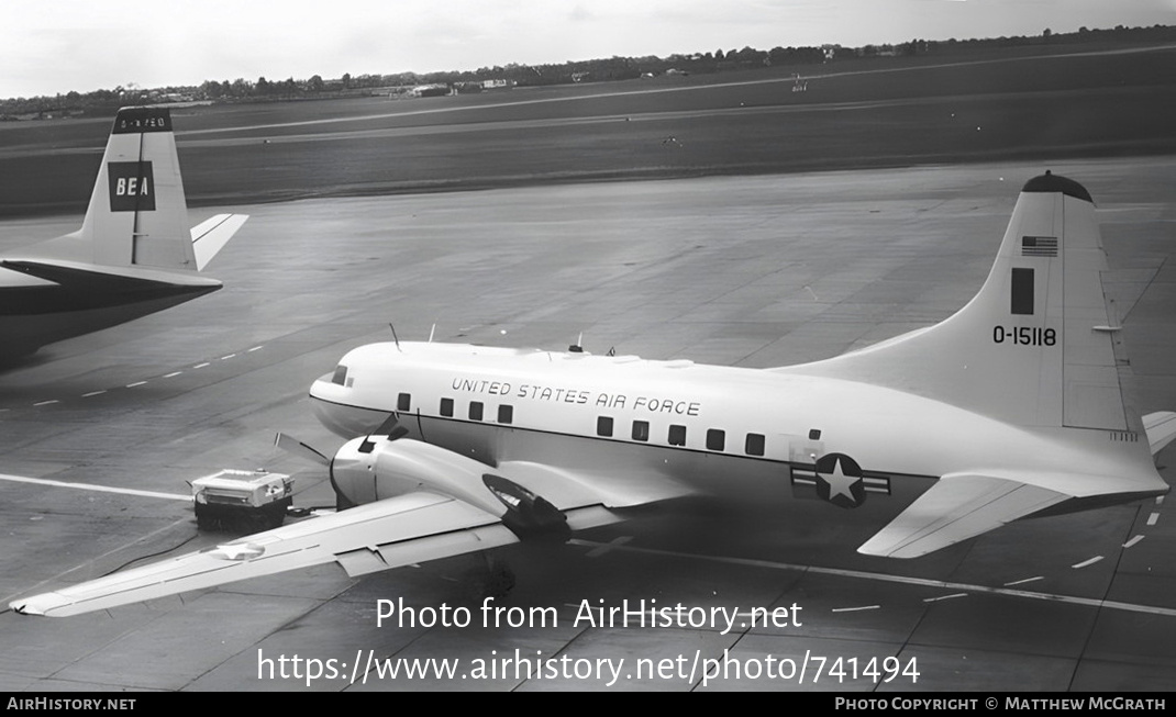 Aircraft Photo of 51-5118 / 0-15118 | Convair VT-29B | USA - Air Force | AirHistory.net #741494