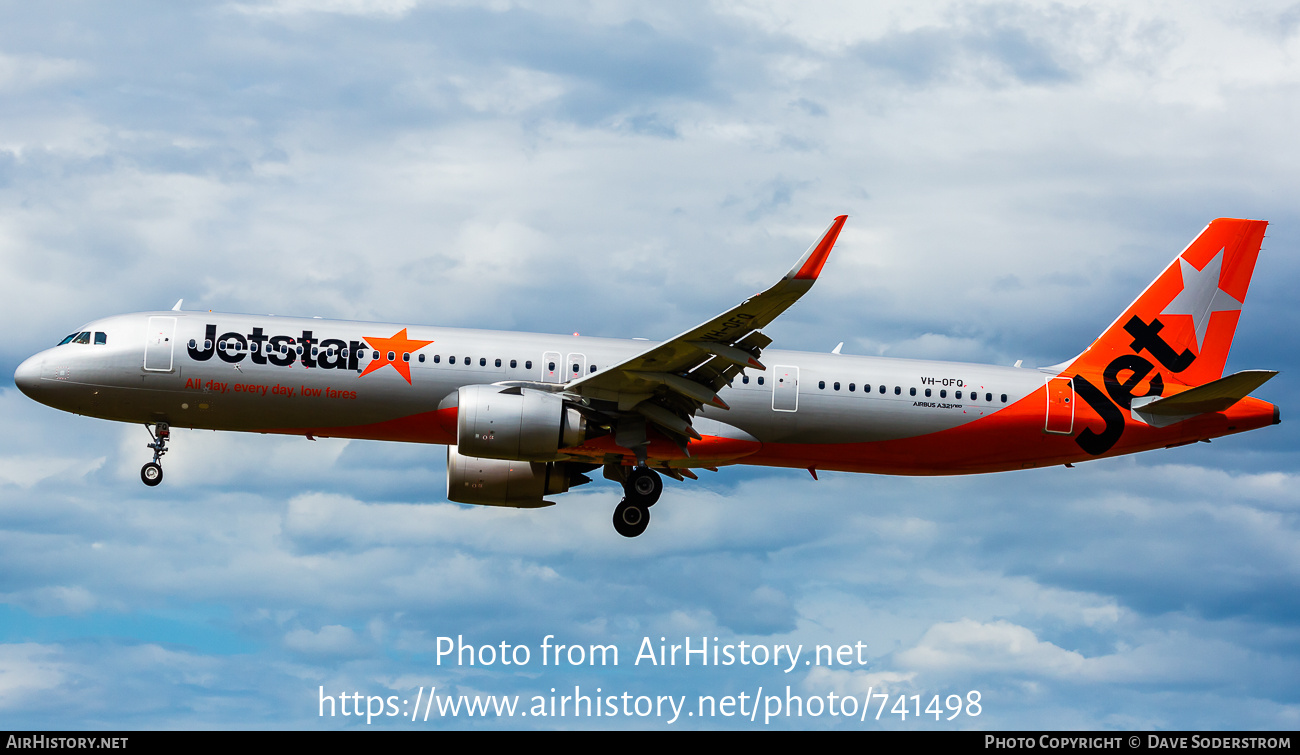 Aircraft Photo of VH-OFQ | Airbus A321-251NX | Jetstar Airways | AirHistory.net #741498