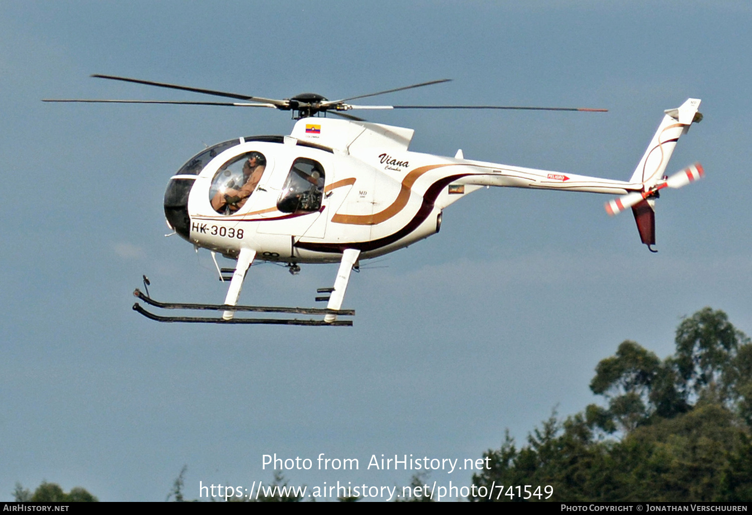 Aircraft Photo of HK-3038 | Hughes 500D (369D) | Viana Colombia | AirHistory.net #741549