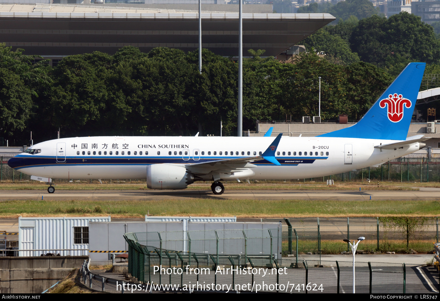 Aircraft Photo of B-20CU | Boeing 737-8 Max 8 | China Southern Airlines | AirHistory.net #741624