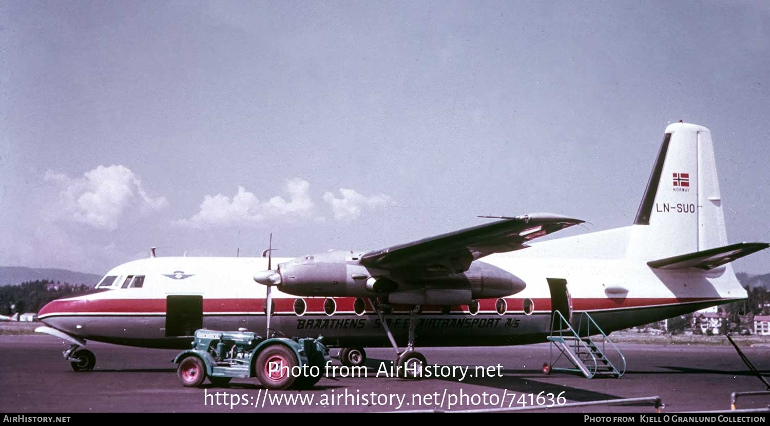 Aircraft Photo of LN-SUO | Fokker F27-100 Friendship | Braathens SAFE | AirHistory.net #741636