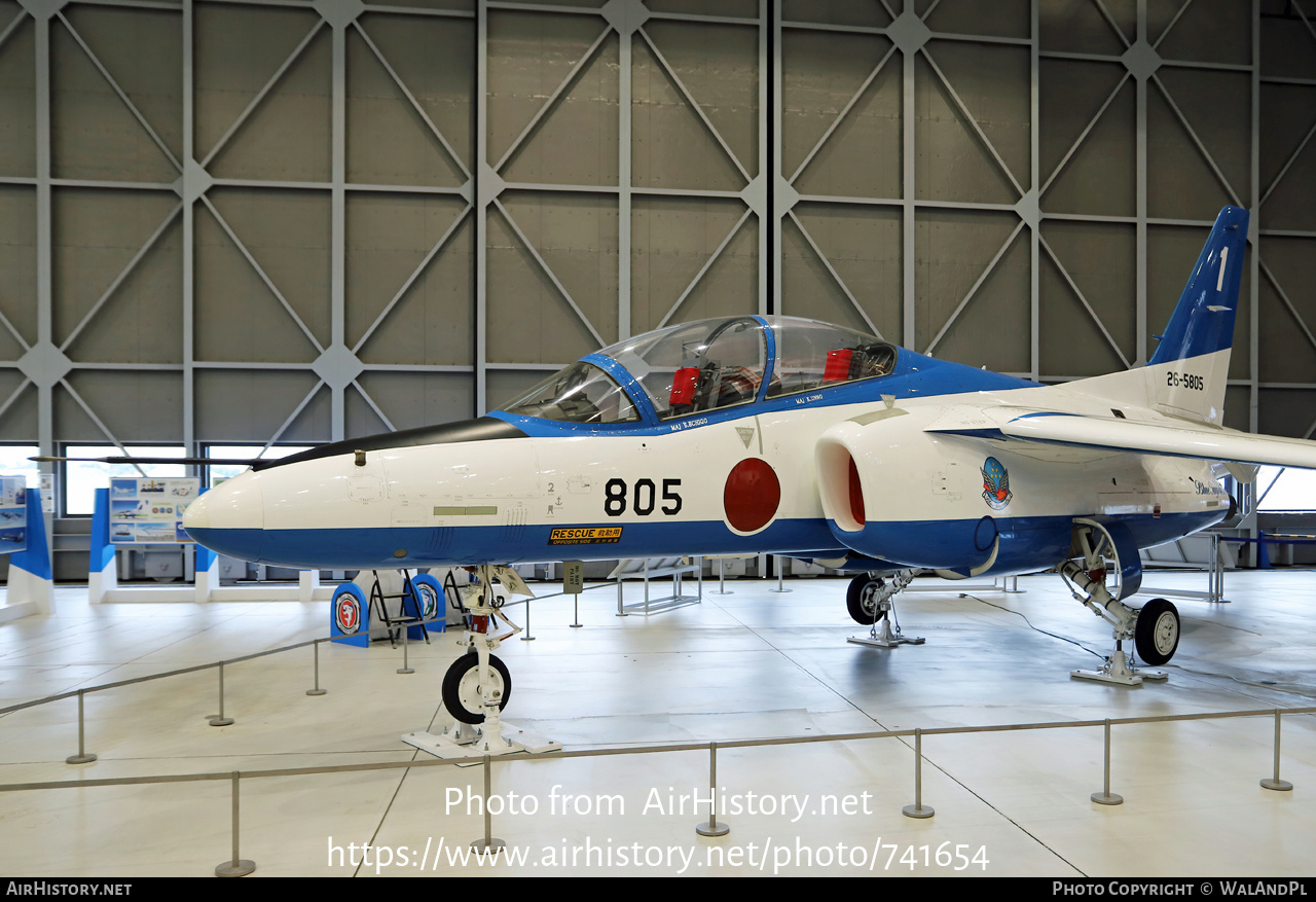 Aircraft Photo of 26-5805 | Kawasaki T-4 | Japan - Air Force | AirHistory.net #741654