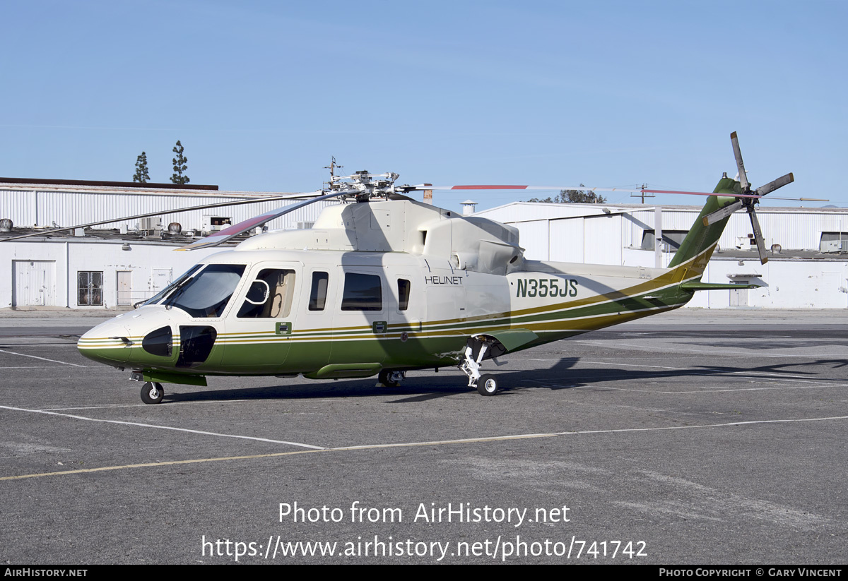 Aircraft Photo of N355JS | Sikorsky S-76C | Helinet Aviation Services | AirHistory.net #741742