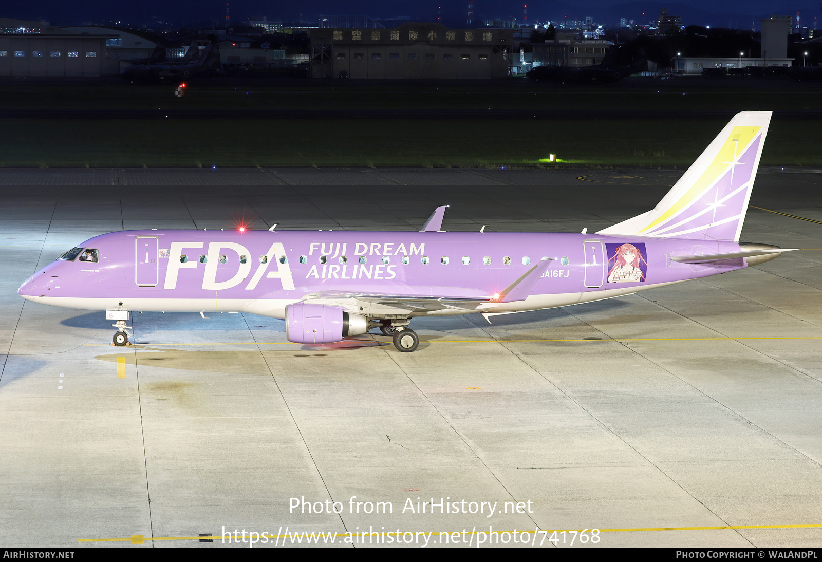 Aircraft Photo of JA16FJ | Embraer 175STD (ERJ-170-200STD) | FDA - Fuji Dream Airlines | AirHistory.net #741768