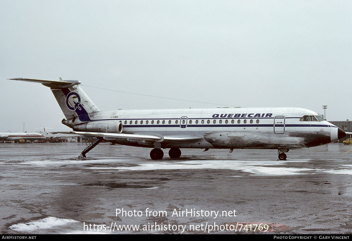 Aircraft Photo of C-FQBN | BAC 111-304AX One-Eleven | Quebecair | AirHistory.net #741769