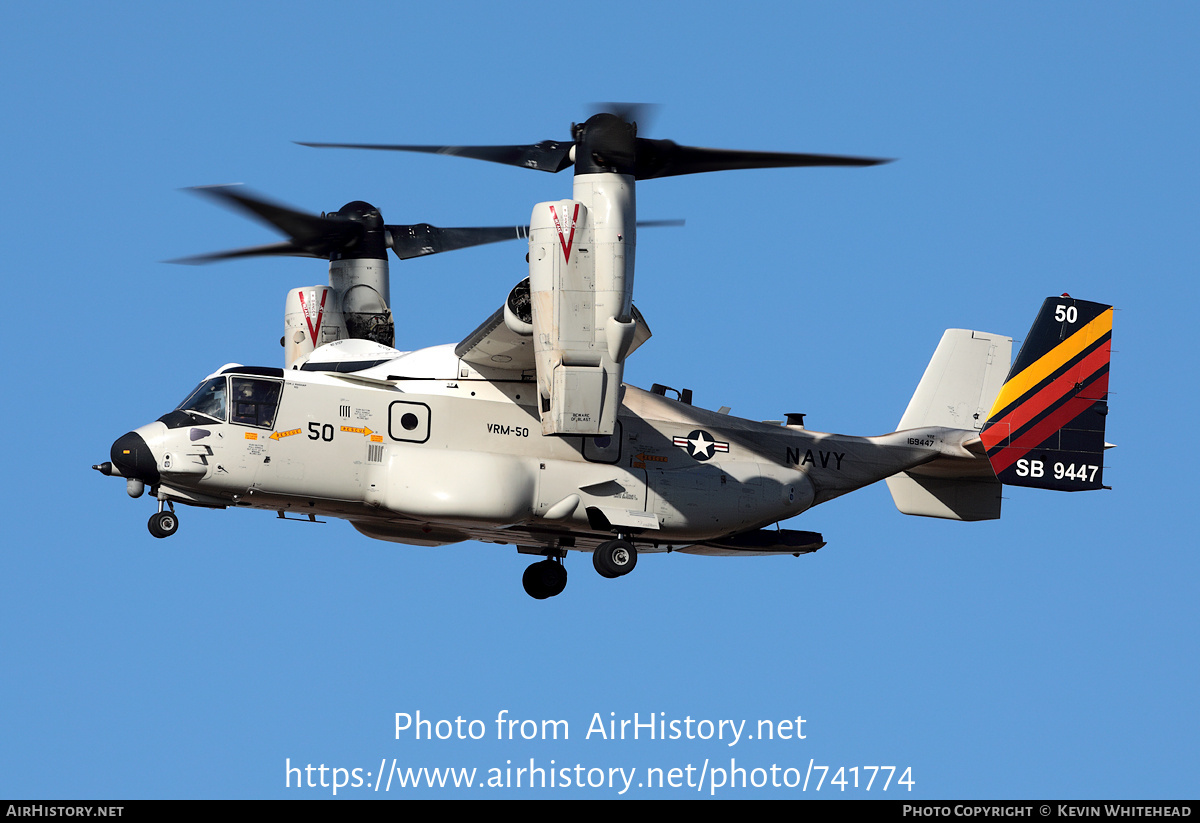 Aircraft Photo of 169447 / 9447 | Bell-Boeing CMV-22B Osprey | USA - Navy | AirHistory.net #741774