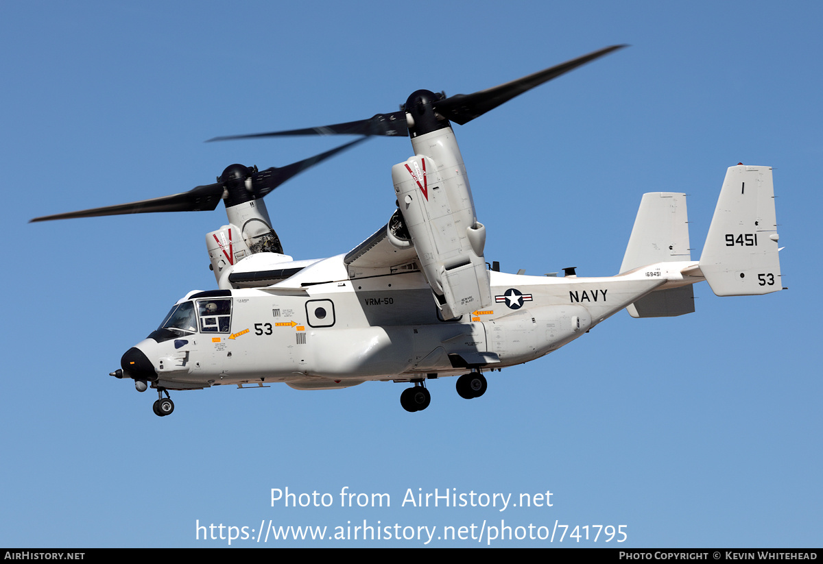 Aircraft Photo of 169451 / 9451 | Bell-Boeing CMV-22B Osprey | USA - Navy | AirHistory.net #741795