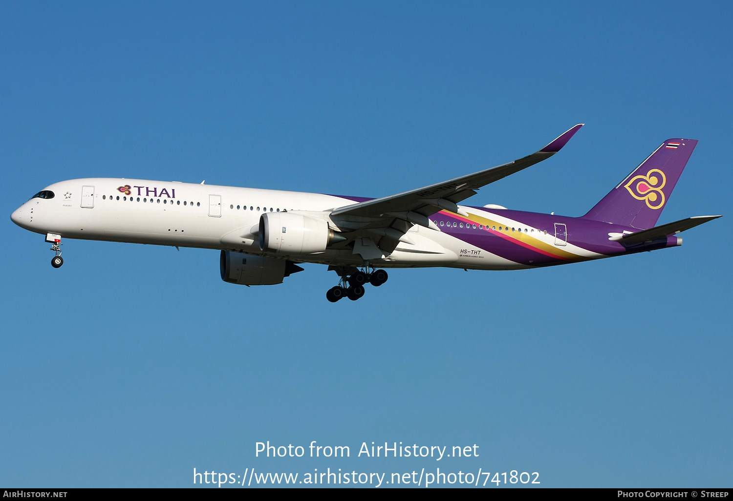 Aircraft Photo of HS-THT | Airbus A350-941 | Thai Airways International | AirHistory.net #741802