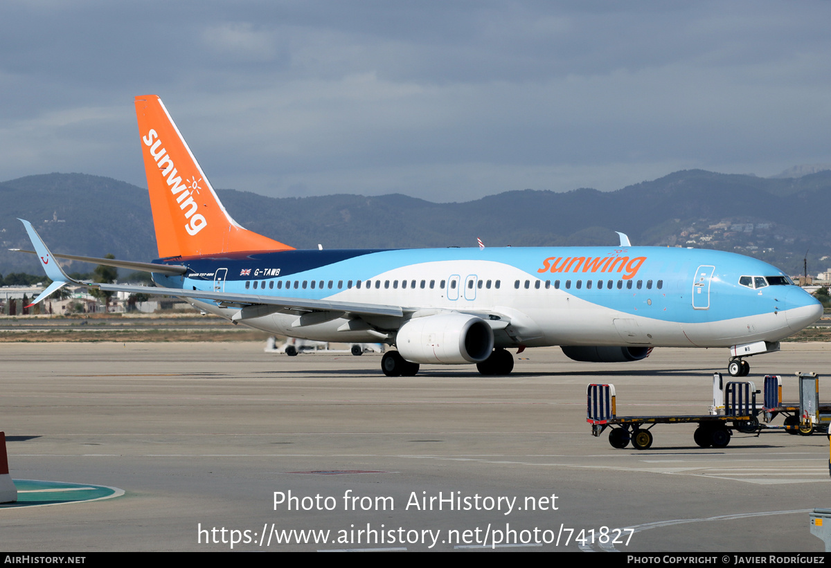 Aircraft Photo of G-TAWB | Boeing 737-8K5 | Sunwing Airlines | AirHistory.net #741827