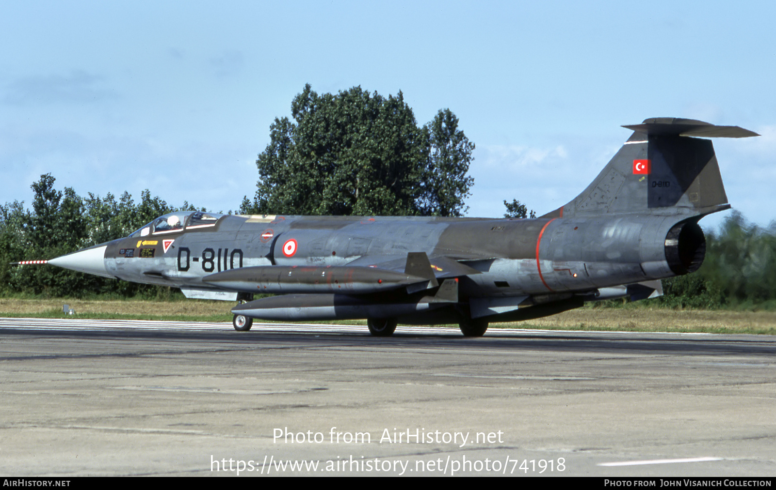 Aircraft Photo of D-8110 | Lockheed F-104G Starfighter | Turkey - Air Force | AirHistory.net #741918