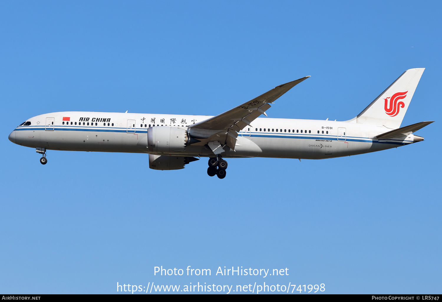 Aircraft Photo of B-1591 | Boeing 787-9 Dreamliner | Air China | AirHistory.net #741998