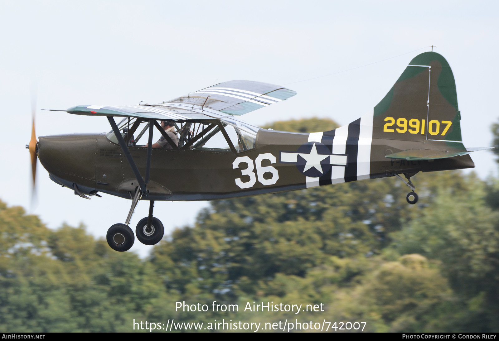 Aircraft Photo of F-AYLV / 42-99107 | Stinson L-5 Sentinel | USA - Air Force | AirHistory.net #742007