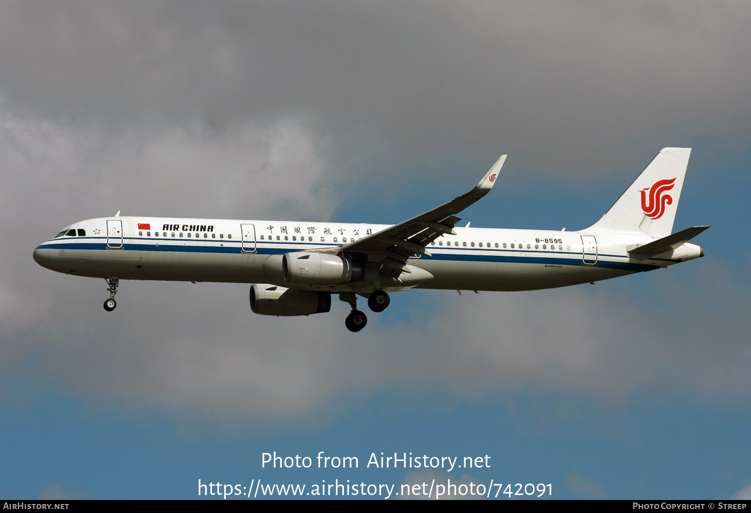 Aircraft Photo of B-8595 | Airbus A321-231 | Air China | AirHistory.net #742091