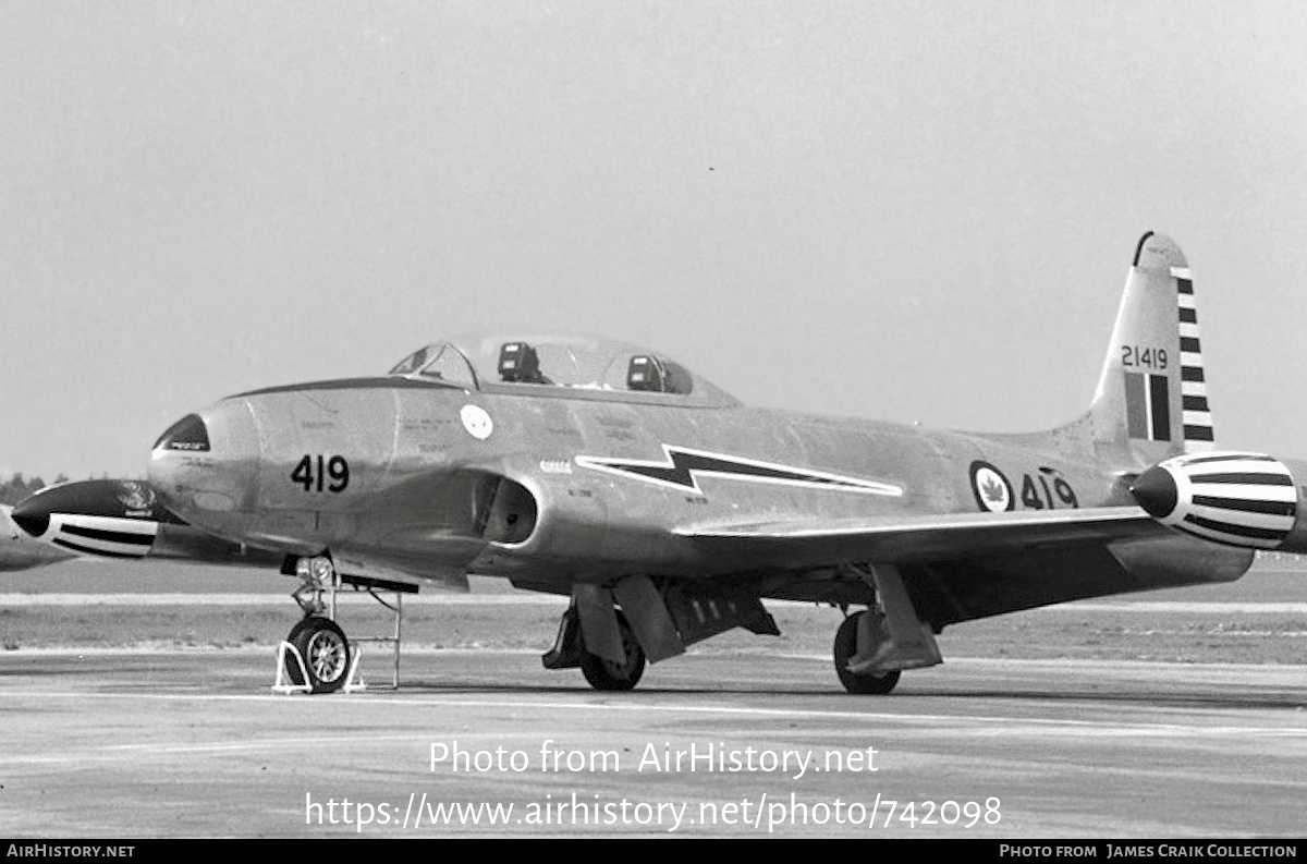 Aircraft Photo of 21419 | Canadair T-33AN Silver Star 3 | Canada - Air Force | AirHistory.net #742098