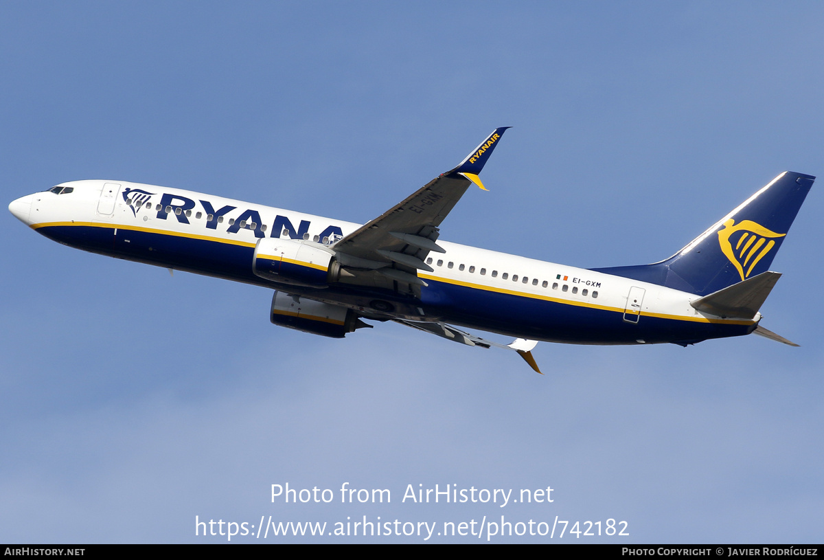 Aircraft Photo of EI-GXM | Boeing 737-800 | Ryanair | AirHistory.net #742182