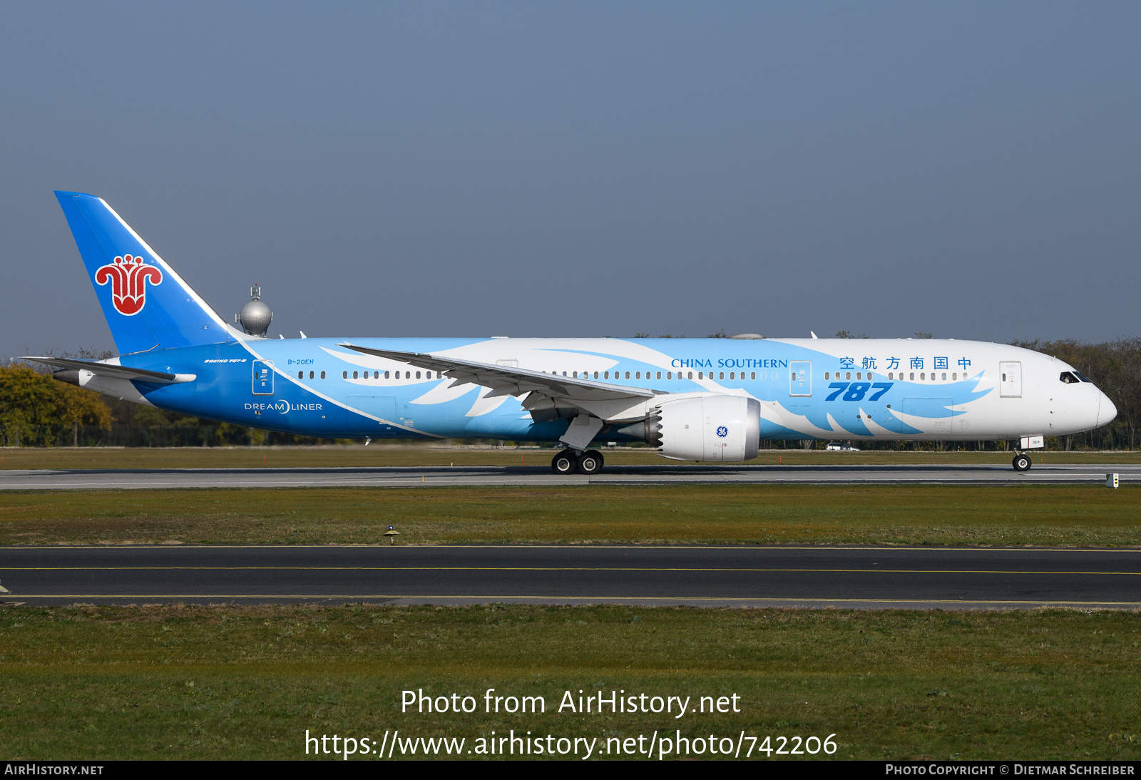 Aircraft Photo of B-20EH | Boeing 787-9 Dreamliner | China Southern Airlines | AirHistory.net #742206